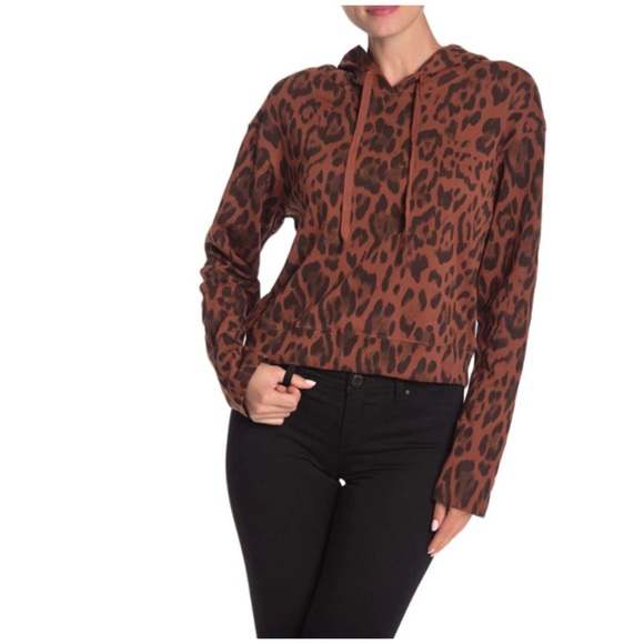 Socialite Leopard Print Hoodie - Picture 1 of 2